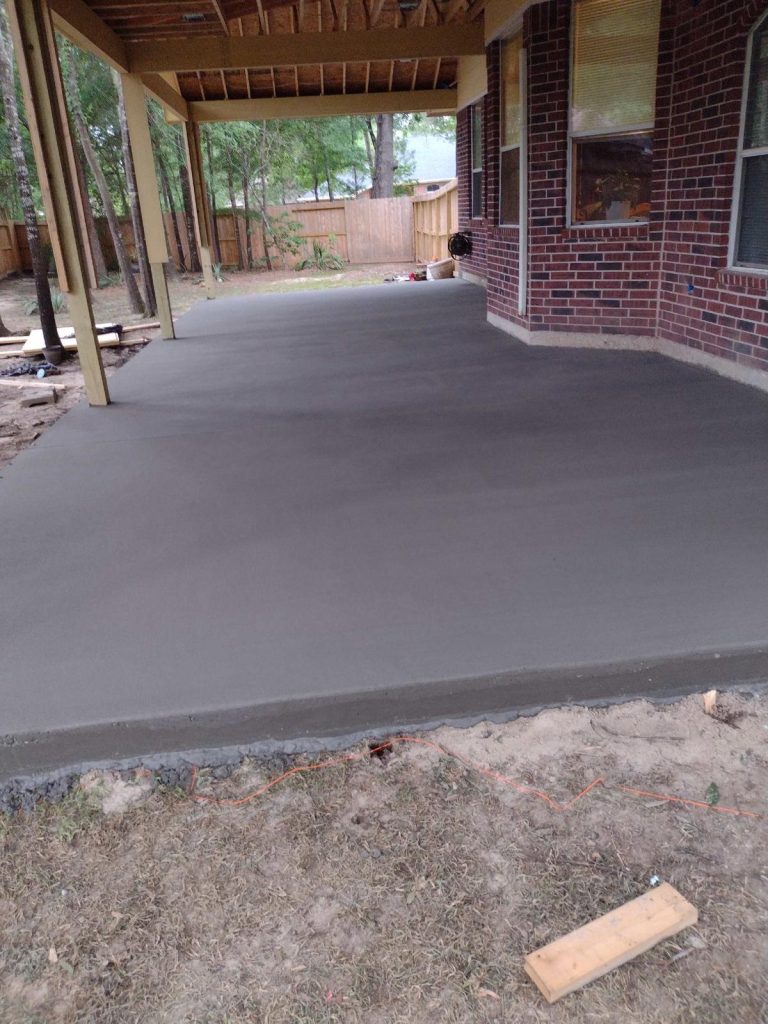 Concrete patio and paver options for an Austin backyard